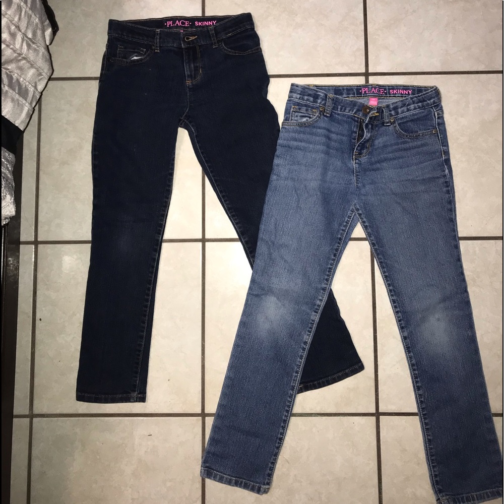 Lot of 2 girls skinny jeans size 10